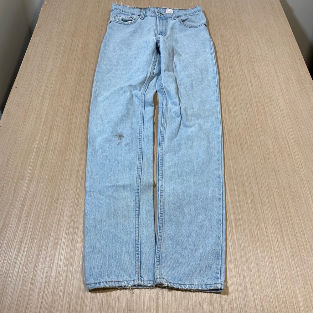 Vintage Levis 512 Slim Fit Tapered Leg Light Wash Jeans Made in USA Mens 30x34